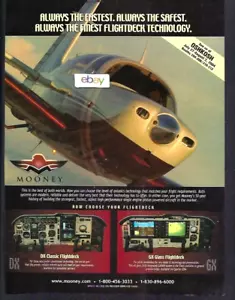 MOONEY AIRCRAFT 2004 FINEST FLIGHTDECK TECHNOLOGY & FASTEST-SAFEST AD - Picture 1 of 1