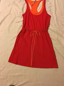 LC/Lauren Conrad: vestido de punto para mujer, cintura con cordón; rojizo, XL - Imagen 1 de 6