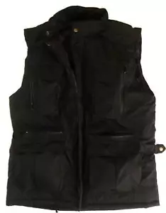 MENS BLACK BODYWARMER Gents XL outdoor country jacket padded multi pocket coat - Picture 1 of 1