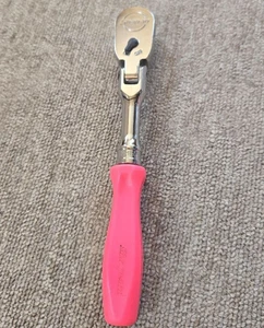 Snap-on FHFD80 P 3/8 Drive Flex Ratchet Pink Hard Grip Handle Heavy Duty Tool - Bild 1 von 10