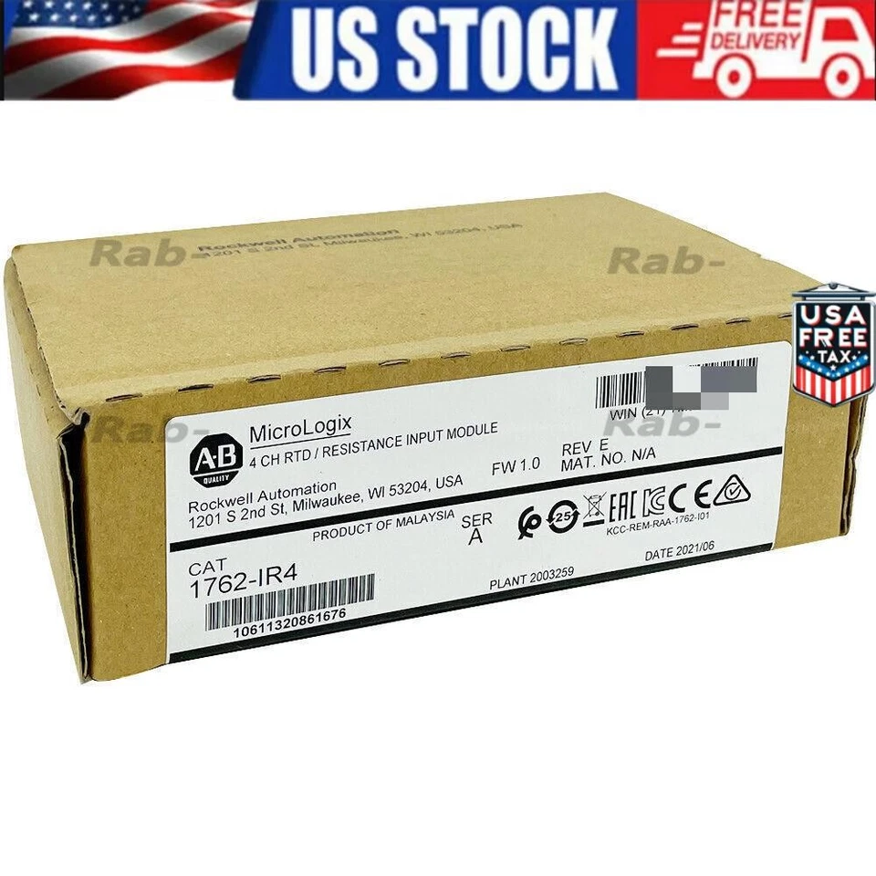 New Allen-Bradley 1762-IR4 MicroLogix 1200 Resistance Input Module US Free Tax - Image 1 of 2