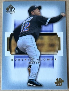 Tarjeta auténtica Roberto Alomar Hof 2003 cubierta superior SP #75 estado casi nuevo-como nuevo - Imagen 1 de 2