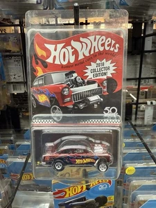 Chevy Bel Air Gasser rojo oscuro Hot Wheels RLC 2018 edición coleccionista Mail-in '55 - Imagen 1 de 1