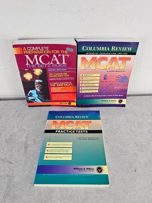 Bundle Of Three MCAT Study Paperback Guides For Preparation Practice And Tests - Image 1 of 4