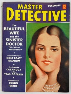 Master Detective Magazine, December 1938, Vintage True Crime Stories, Rough Copy - Picture 1 of 5