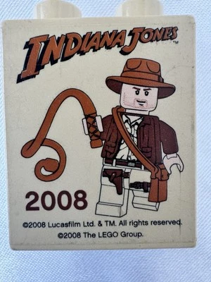 LEGO Duplo Indiana Jones Commemorative Brick 2008 Legoland California  - Image 1 of 4