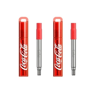 Coca-Cola Reusable Pocket Straw, Telescopic Stainless Steel Drinking Straw wi... - Picture 1 of 7