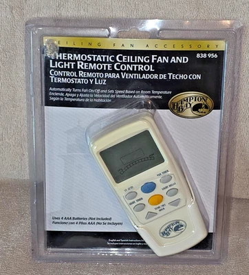 NEW Sealed Hampton Bay 838-956 Thermostatic Ceiling Fan and Light Remote Control - Image 1 of 3