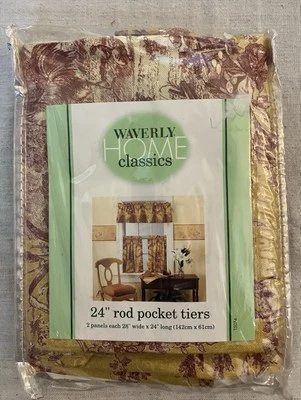 "Par de especias Waverly Toile 24"" niveles La Petite Ferme nuevo" Foto 1 de 4