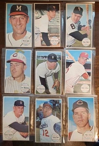 1964 Topps Baseball Giants 9 Card Lot Warren Spahn Davis Callison Ward Maloney - Picture 1 of 2