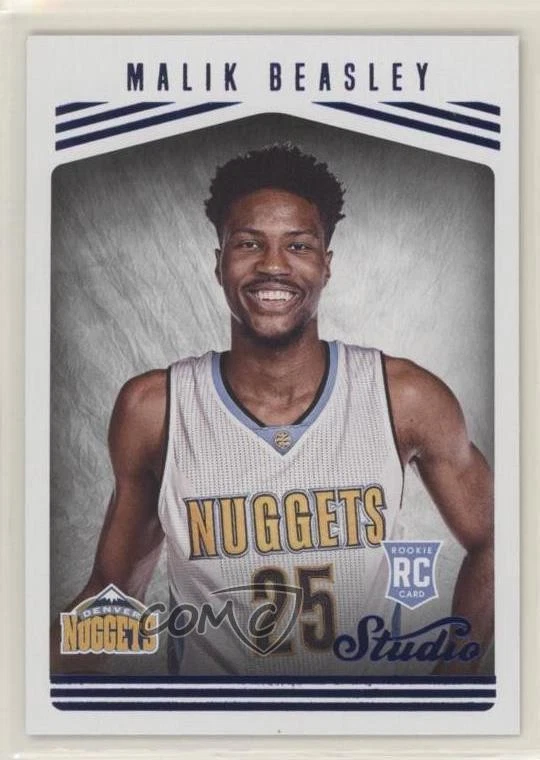 2016-17 Panini Studio Studio Edition Malik Beasley #183 Rookie RC - Image 1 of 2