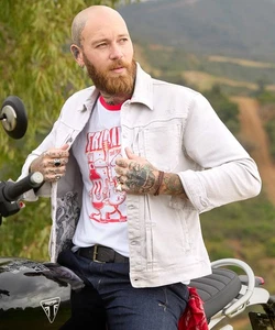 Joe Browns Men's Metallic Cotton Trucker Jacket, Grey, XXL - Picture 1 of 6