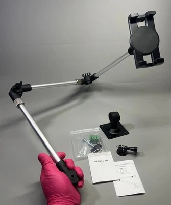 Wall Tablet Mount Phone Holder 360 Rotation GoPro Insta360 35in Long Metal Arm - Image 1 of 4