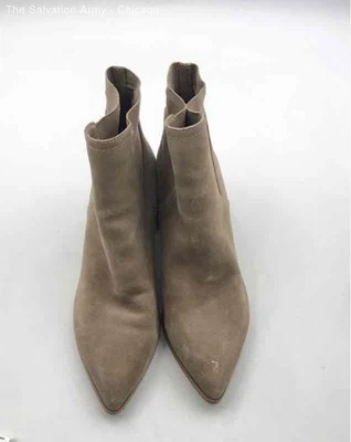 Aldo Womens Tan Suede Pointed Toe Block Heel Ankle Bootie Size US 11 - Image 1 of 4