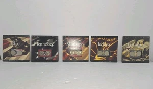 U.S.A Minted 2002 State Quarters-Collectible Coins In Collector Cards #'s 16-20 - Picture 1 of 13