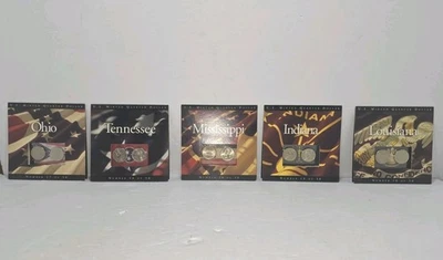 U.S.A Minted 2002 State Quarters-Collectible Coins In Collector Cards #'s 16-20 - Image 1 of 4