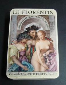 Tarjetas de juego originales 1956 de Le Florentin desnudo #5015/12000 - Imagen 1 de 4