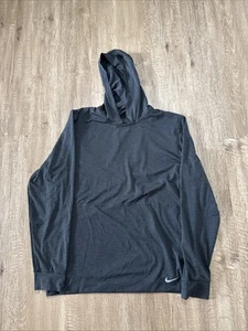 Nike Dri-FIT Yoga Lightweight Loose Fit Hoodie Black Men Size M DQ4886-045 - Picture 1 of 7
