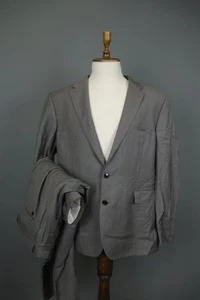 Blazer y pantalón Ermenegildo Zegna gris solapa pico de un solo pecho 2 piezas talla 58 - Imagen 1 de 24