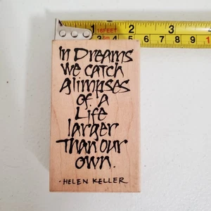 2004 Penny Black In Dreams we catch glimpses of a life larger than Rubber stamp - Picture 1 of 3