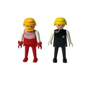 Vintage 70’s Lot of 2 Playmobil Geobra 1974 Buffalo Bill & Sheriff Figures - Bild 1 von 3