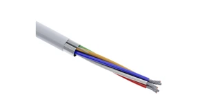 Neu 200 Fuß Spule Q7535-1 Kabel 6 Leiter 22 AWG 80C grau PVC - Bild 1 von 5