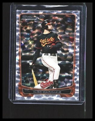 2012 Nick Markakis - Topps Bowman Silver Pearl #131 Baltimore Orioles - Image 1 of 3