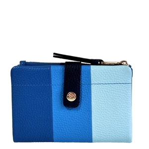 RADLEY Rivington Colourblock Blue Leather Bifold Purse - New With Tags -RRP £79 - Picture 1 of 5