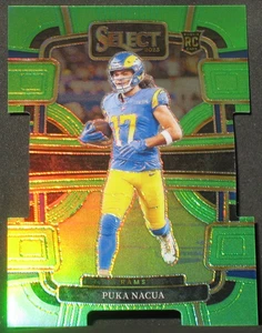 Puka Nacua 2023 Panini Select Green Die Cut Prizm Rookie Parallel #56 (523/599) - Picture 1 of 2