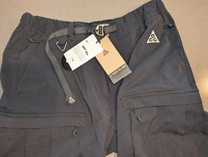 Pantalones cargo Nike ACG Medium Smith Summit 2 en 1 FN0428-010 negros nuevos con etiquetas $195 - Imagen 1 de 6