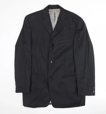 Pierre Cardin Men's Black Striped Blazer, Size 48 - Image 1 of 4
