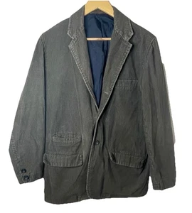 VTG Y2K Preppy Old Navy Olive Green Brown Corduroy Blazer Jacket Ivy League Sm - Picture 1 of 13