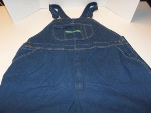 Key Imperial Aristocrat Mens 48 x 29 Overalls Denim Bib Bibbers  Zip Fly Cotton - Picture 1 of 7