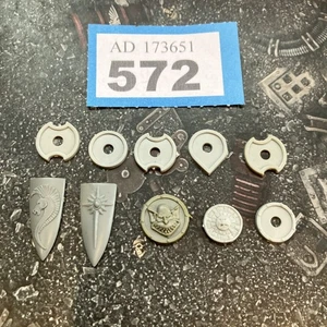 Warhammer Classic Vintage Fighter Shields Fuori Produzione GW Fantasy Plastica - Foto 1 di 2