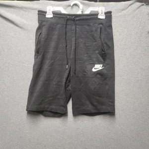 Nike Sportswear Advance Knit Sweat Shorts Men Size Medium Grey White - Picture 1 of 8