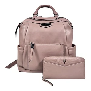 Simply Vera Vera Wang Backpack With Wallet Dusty Rose Mauve Blush Pink Basic - Picture 1 of 17