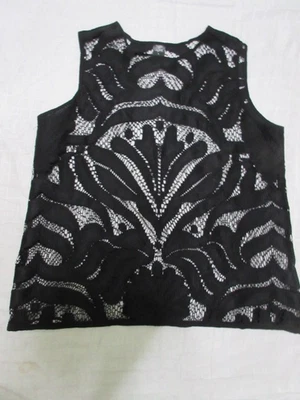 Top túnica pulóver SEXY CITY STREETS de encaje negro, talla GRANDE, ¡excelente! Foto 1 de 4