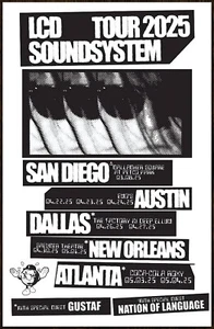 LCD SOUNDSYSTEM Tour 2025 Ltd Ed RARE Poster! Electronic Rock Indie Dance Punk - Bild 1 von 1