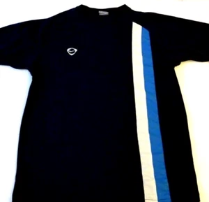 Men's Nike Shirt Size Medium Blue Stripes - Picture 1 of 11