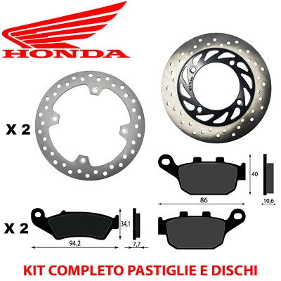 CRP KIT FRENO COMPLETO PASTIGLIE E DISCHI HONDA XL 650 V TRANSALP 2000 2007