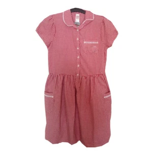Sommerkleid Mädchen Schule rot Gingham Karo. Alter 13 bis 14 Neu. 2 Stück. - Bild 1 von 1