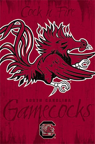 South Carolina GAMECOCKS Official NCAA Sports Team Logo POSTER Cover