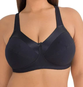 DAMEN 38DD Fruit of the Loom BH aus ungefüttert ohne Bügel aus Baumwolle, schwarz - Bild 1 von 2