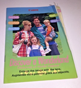 Ein klassischer Canon "Discover A Wonderland" Ratgeber zur Film-Spiegelreflexfotografie von 1998 - Bild 1 von 6