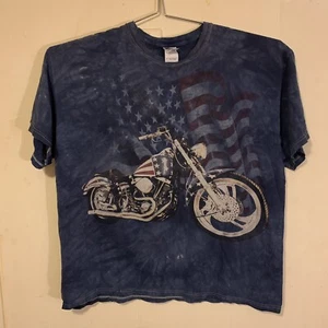 The Mountain T-Shirt 2008 Motorrad Chopper USA Flagge Tee Herren Größe XL - Bild 1 von 8