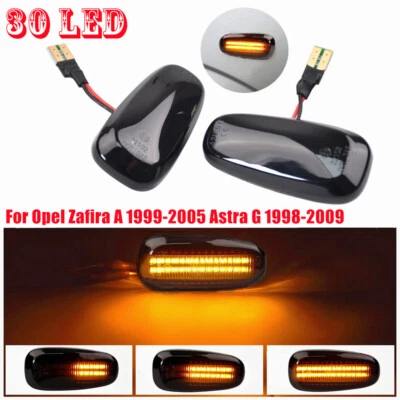 Black 30SMD For Cadillac STS 2005 2006 2007-2011 LED Dynamic Side Marker Light - Image 1 of 4