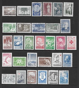 FINLAND VARIOUS MINT HINGED & USED ISSUES 1949 - 1954 - Picture 1 of 2