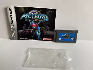 Metroid Fusion GBA cartridge, manual, baggie* Good Condition * AUTHENTIC - Picture 1 of 9