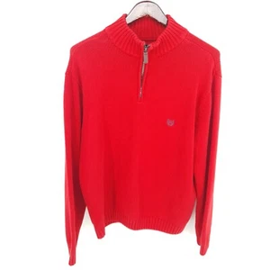 Chaps Pullover Herren Extra Large XL Pulli 1/4 Zip Mock Preppy - Bild 1 von 11