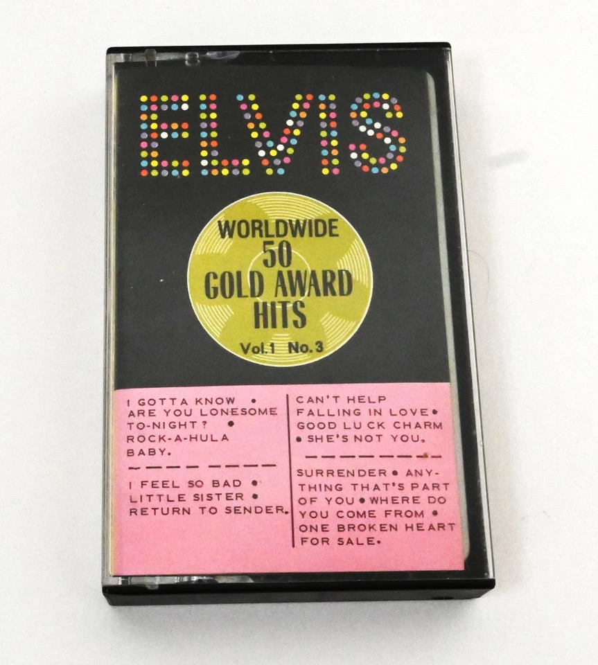 ELVIS Worldwide, 50 Gold Award Hits Vol. 1 No. 3 - 1973 Cassette Tape - Image 1 of 4
